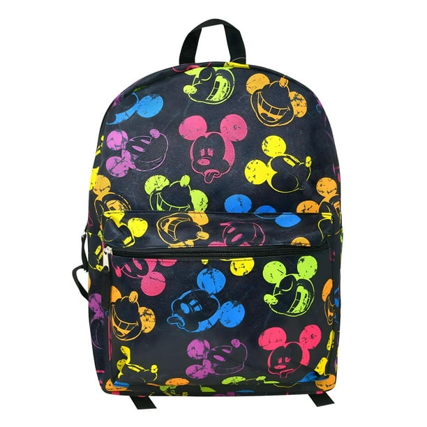 Mochila Disney Mickey Mouse unisex para niños, clásica, multicolor