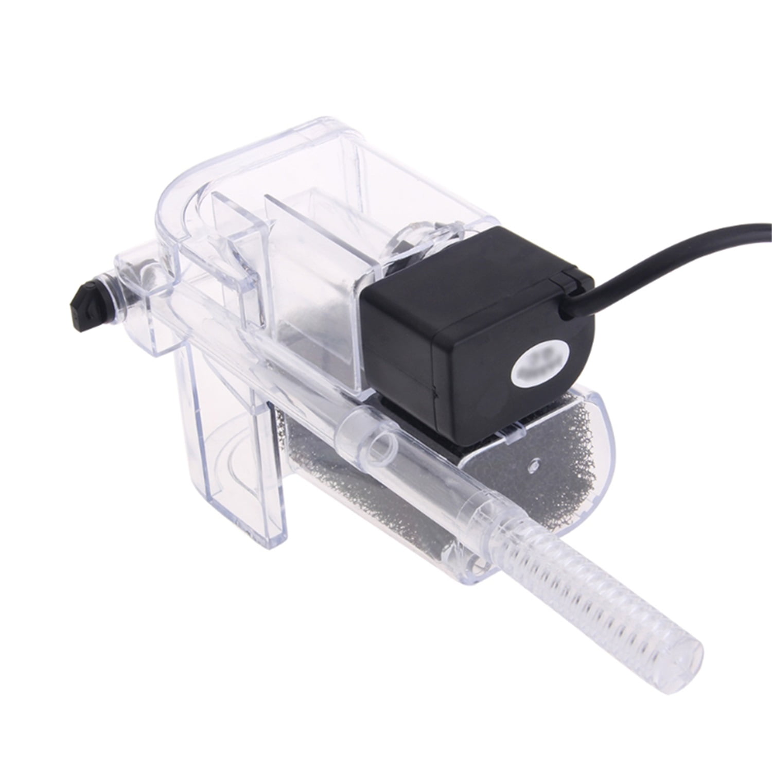 Pefilos 5-10 Gal Aquarium Hang On Filter, Power Waterfall Suspension Oxygen Pump - Submersible Hanging Activated Carbon Biochemical Wall Mounted Fish Tank Filtration Water, Black Pefilos 5-10 Gal Aquarium Hang On Filter, Power Waterfall Suspension Oxygen Pump - Submersible Hanging Activated Carbon Biochemical Wall Mounted Fish Tank Filtration Water, Black