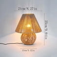 thumbnail image 5 of GNOIX Rattan Portable Rechargeable Lamp, Touch Switch And Battery Operated LED Light with Warm Glow,Decorative Lighting for Indoor and Outdoor Garden, 5 of 6