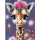 thumbnail image 1 of Kits Arte Diamante 5D DIY Lienzo Resina Jirafa Con Flores para La Pared Del Oficina, 1 of 9