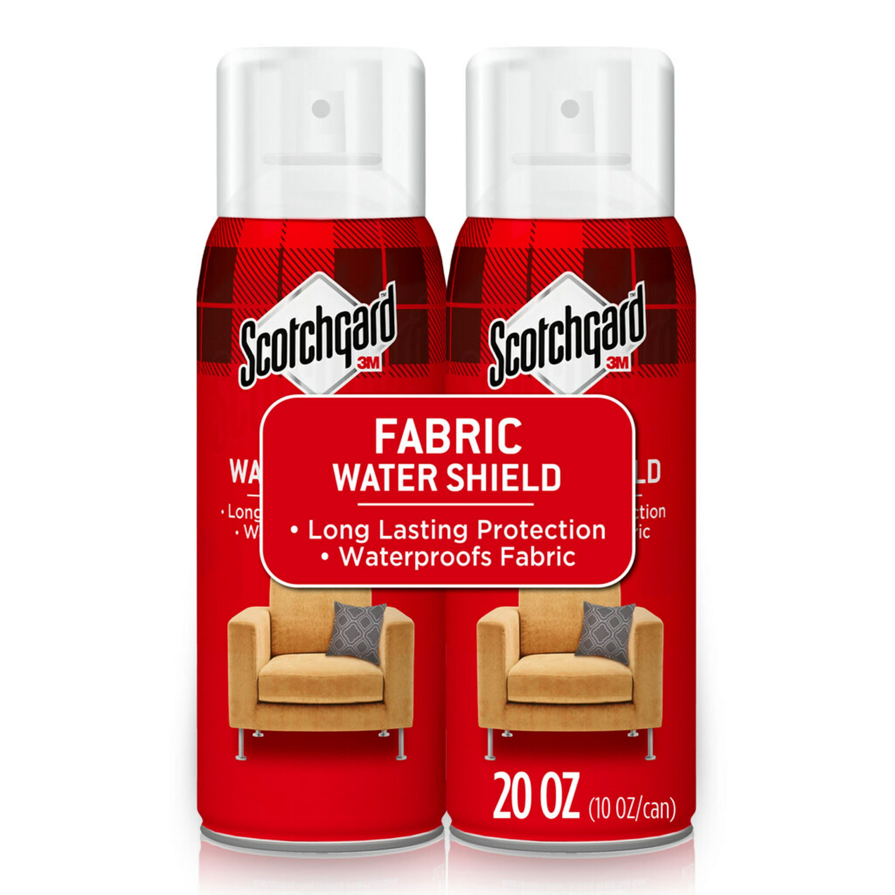 Scotchgard Fabric Water Shield Water Repellent Spray, Two 10 oz Cans