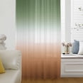thumbnail image 6 of Sage Green Orange Ombre Sheer Curtains 54 Inches Long, Abstract Modern Gradient Light Filering Curtains, Breathable Simi Curtain Privacy Drapes for Kitchen Bathroom Nursery Small Window Treatment, 6 of 9