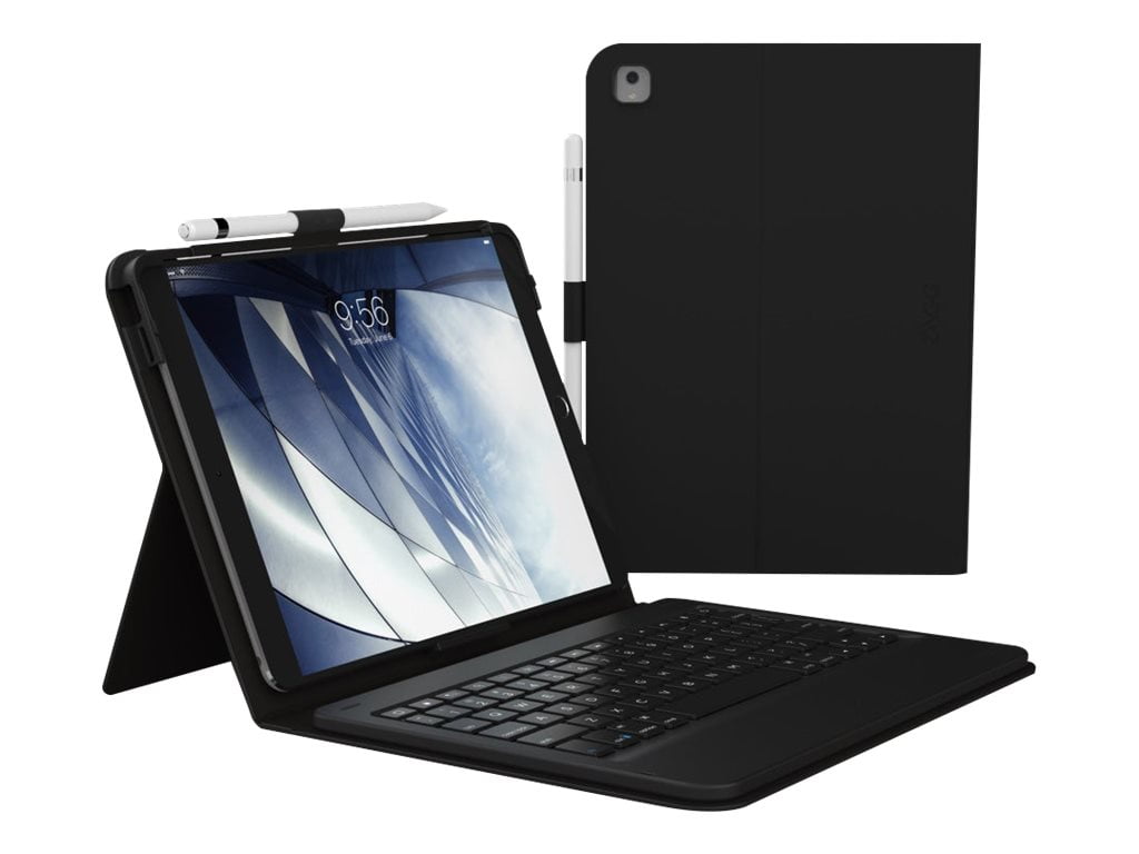 ZAGG Messenger Folio Wireless Case and Keyboard for iPad 10.2 & 10.5, Black