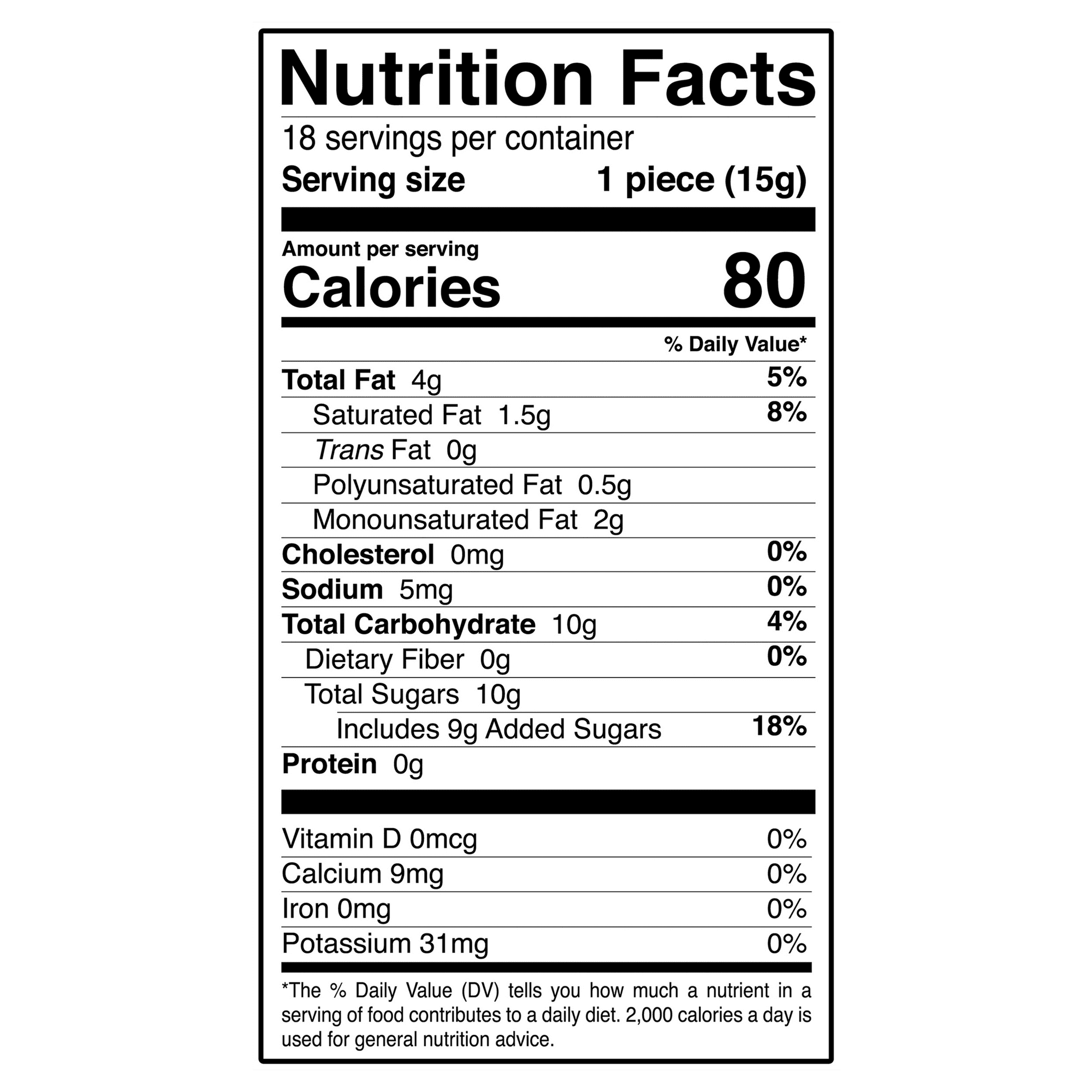 Ricolino Duvalin Hazelnut and Vanilla Artificially Flavored Candy Spread, 9.36 Ounces Treat, 18 Count Box