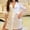 3-White, variant on Women Lightweight Bathrobes V Neck Comfy Solid Color Loungewear Long Sleeve Housecoat Short Nightwear New Beige One Size