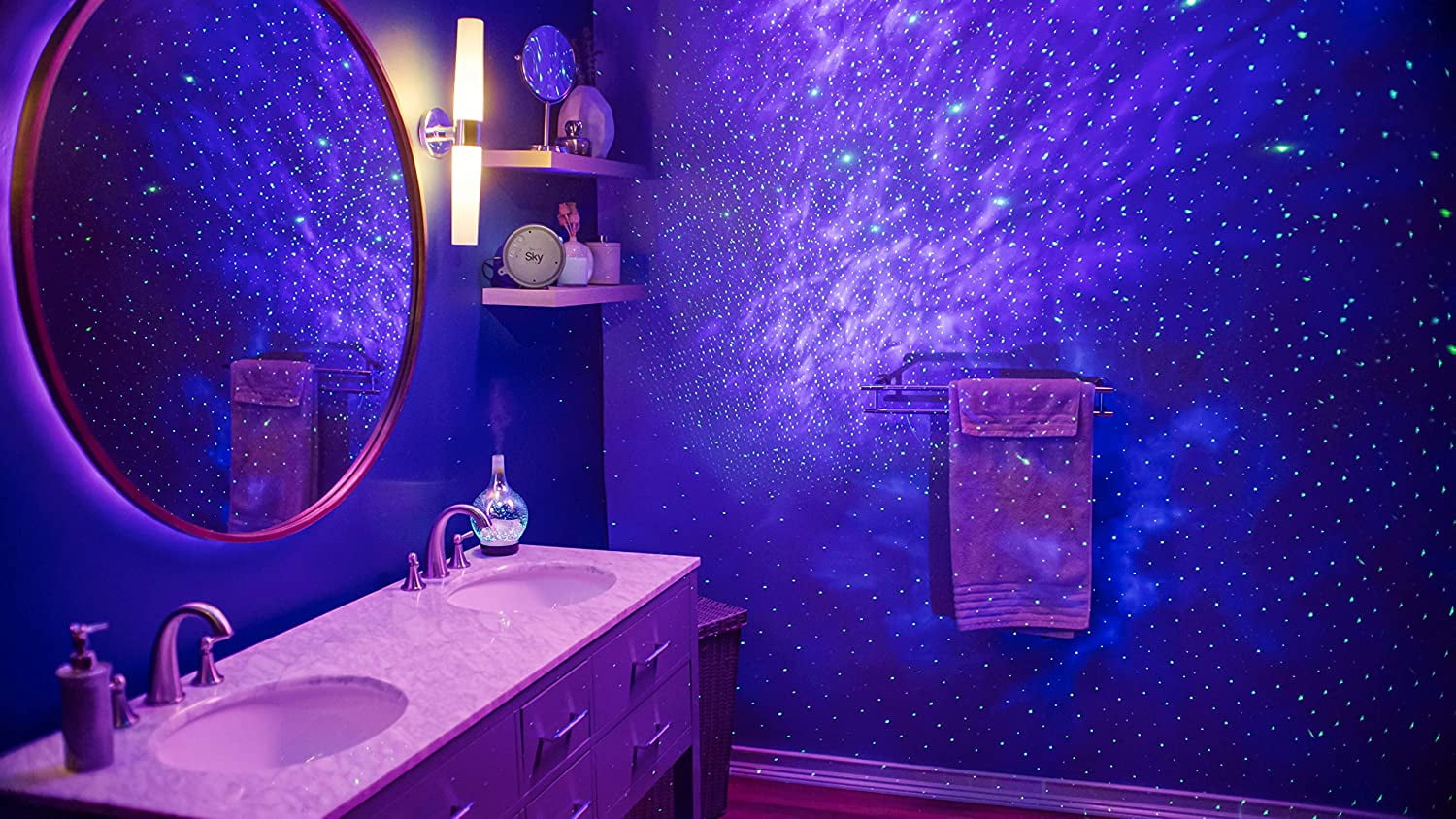 HY-IMPACT Northern Sky Brite Galaxy Lights Projector, 6.5" Star Projector