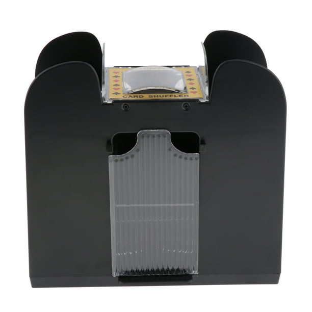 Jugar a Barajar La de 6 Barajador de Cartas de Plástico Negro Casino de 6