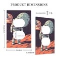 thumbnail image 3 of Daiia Astronaut With American Flag Pattern Decorator Wall Plate Child Safe Outlet Cover, Switch and Outlet Covers,Size 1-Gang 5.0" x3.0" , Polycarbonate Thermoplastic-Style S, 3 of 6