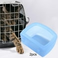thumbnail image 6 of FITYLE 2Pcs Pet Kennel Cage Bowls Water Feeder Dish Easily to Carrier Bowl for Wire Cages or Crates for Kitty Small Animals Blue, 6 of 9