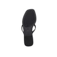 thumbnail image 5 of bebe Women’s Flat Sandals – Cute Summer Sandals for Women, Stylish Beach Shoes and Flats with Ribbon, 5 of 8