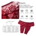thumbnail image 4 of 2pcs Ligeros Sensuales Calzones Encaje Ropa Interior Grande, 4 of 8