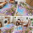 thumbnail image 5 of 3'x5' Rug for Living Room Bedroom, Wildflowers Washable Area Rugs Non-Slip Carpet Mats, Spring Country Oil Painting Floral Plant Indoor Low Pile Area Rug Runner for Kitchen, Mudroom, 5 of 8