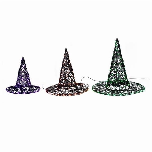 Celebrations 9106922 LED Witch Hat Halloween Decoration