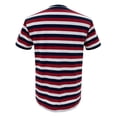 thumbnail image 2 of Playera George Talla EG Manga Corta de Rayas Azul Marino con Rojo, 2 of 4