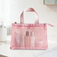 thumbnail image 4 of Rewenti Handheld Mesh toiletry Bag Makeup Product Sorting and Storage Travel Portable Compartment Storage Bag, 4 of 6