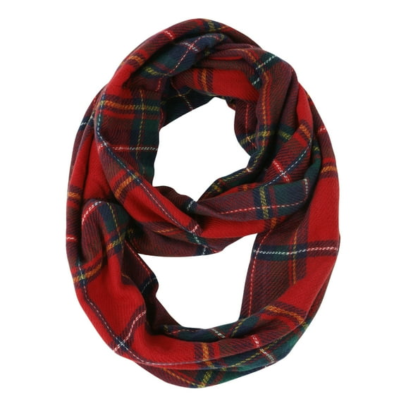 Wowstyle Lightweight Travel Plaid Scarf for Women and Men Valentine's Day