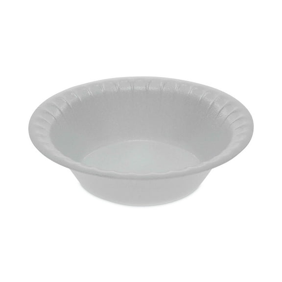 Pactiv Evergreen Placesetter Satin Non-Laminated Foam Dinnerware, Bowl, 5 oz, 4.5" dia, White, 1,250/Carton
