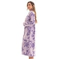 thumbnail image 2 of Just Love Plush Zipper Lounger Robe 6794 (1X, Purple), 2 of 3