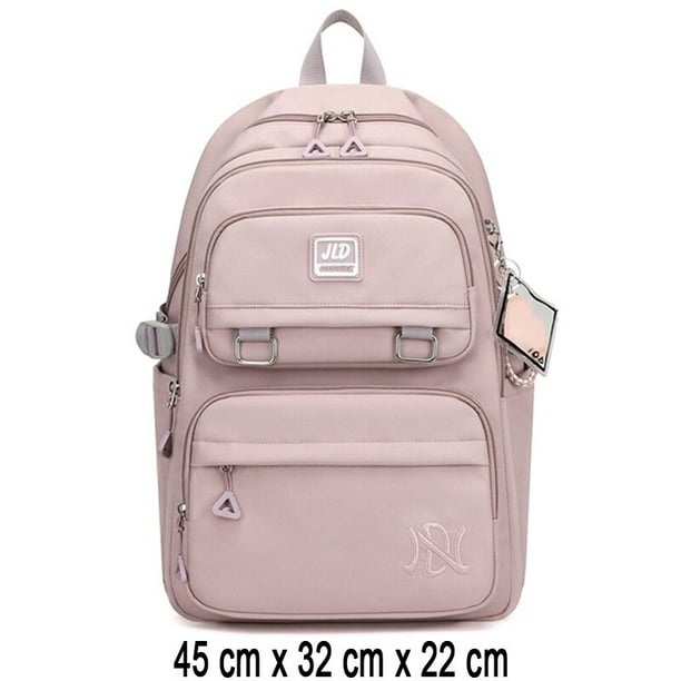 Mochila escolar para niños y niñas, bolsa escolar para niños, mochila escolar para adolescentes, Bolsa Escolar Kawaii primaria, Kit de clase pequeño impermeable, Rosa xuanjing unisex