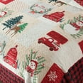 thumbnail image 4 of 3-Piece Velvet Quilted Oversized Christmas Quilt Set – Luxurious Holiday Bedding BYV208, 4 of 11