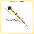 thumbnail image 3 of Fairy Wand Beaded Garden Stakes, Bee Garden Stakes Fairy Wand DIY Beaded Stakes, Garden Decor Includes Crystal Stopper Top, Bee Pendant, for Craft Supply, Outdoor Decorations, Black, 3 of 7