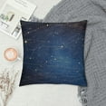 thumbnail image 2 of COMIO  Star Map Throw Pillow Cover City Constellation in Night Sky Nebula Rectangle Pillow Cases Home Decorative Cushion Cover for Bed Sofa Blue Gold, 2 of 5