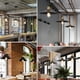 thumbnail image 4 of Loft personalidad creativa estilo americano Retro estilo Industrial cafetería restaurante Bar mesa individual hierro UFO lámpara, 4 of 5