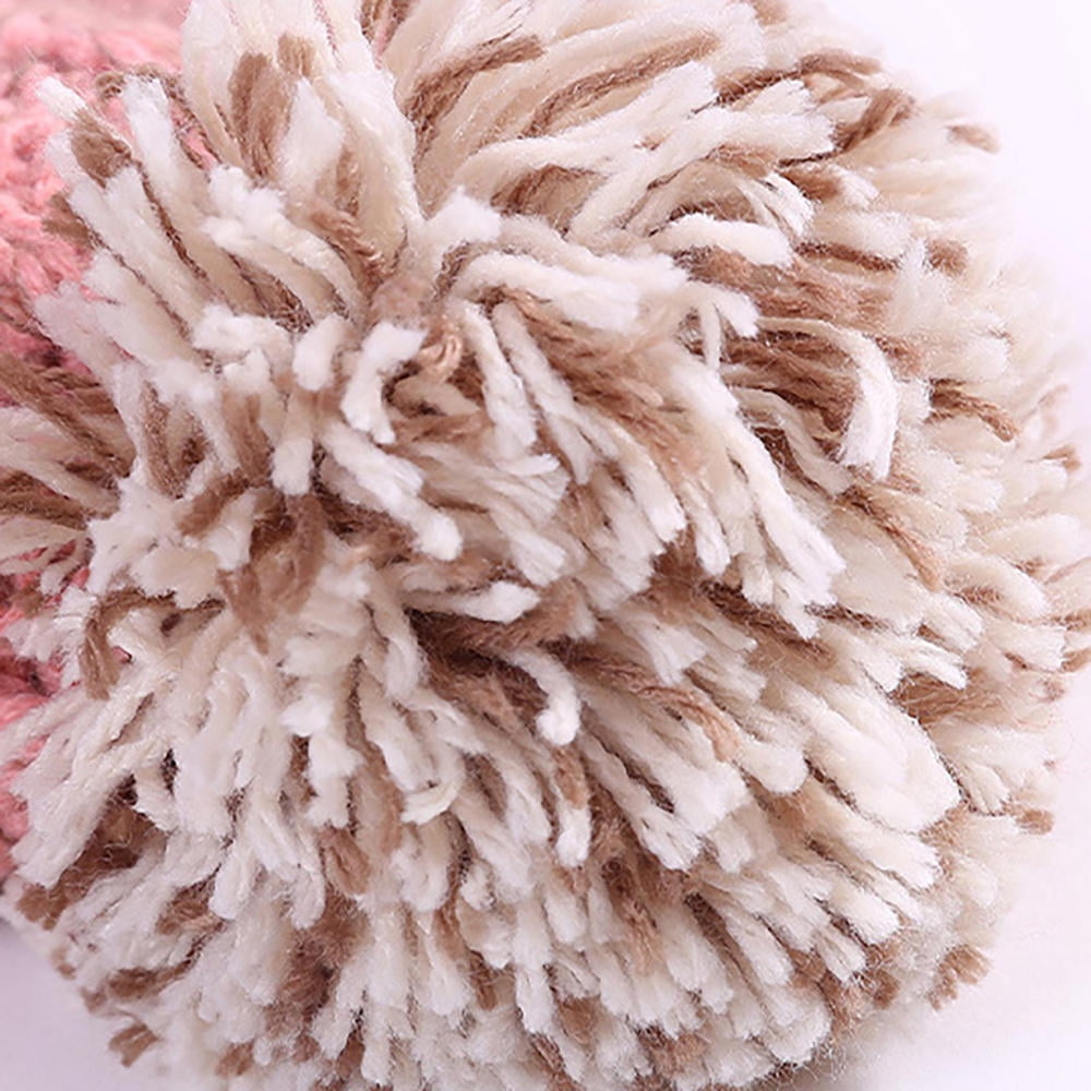 Wireless Beanie Hat Headphones | Music Winter | Knit Stereo Headphone Cap Women Soft Hat with Pompon | for Skiing
