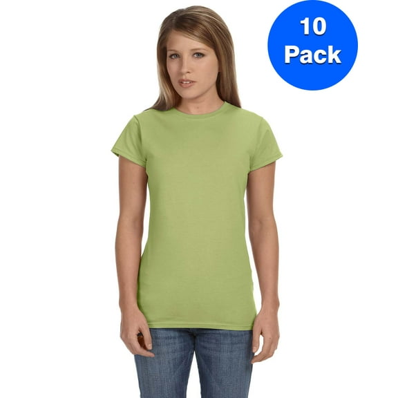 Womens 4.5 oz. SoftStyle Junior Fit T-Shirt 10 Pack