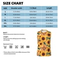 thumbnail image 5 of Lsque Bohemian Sunflower Print Men's Cotton Blend Sleeveless Muscle Shirts (S-3XL)- Moisture Wicking, Odor Protection, UPF 30+,Medium, 5 of 8