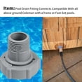 thumbnail image 3 of Swimming Pool Drain Fitting Connects for Drainage Pipe Joint P6D1420 Pools 1.5inch Water Pipes Swimming Pool, 3 of 12