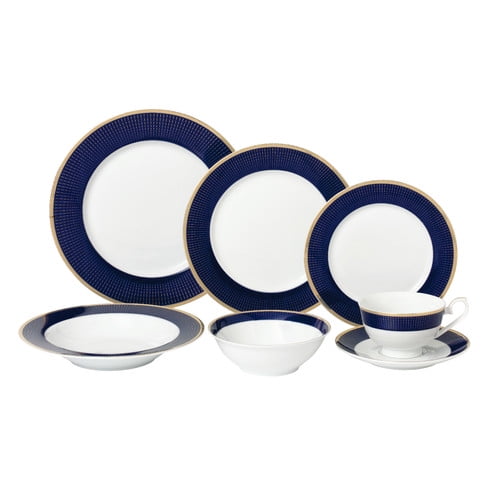 Lorren Home Trends La Luna Bone China 28 Piece Dinnerware Set, Service for 4 by Lorren Home Trends