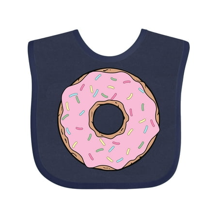 

Inktastic Pink Donut Doughnut Frosting Icing Sprinkles Gift Baby Boy or Baby Girl Bib