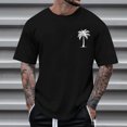 thumbnail image 2 of JAJAHO Mens Short Sleeve T Shirts Summer Beach Vacation Clothes Tropical Printed Graphic Tee Loose Fit Casual Daily Wear Leisure Tops, 2 of 4
