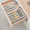 thumbnail image 3 of Cutlery Storage Tray Plastic Nonslip Flatware Tray Drawer Organizer for Kitchen, 3 of 10