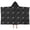 Black White Cat, variant on Black White Cat Snake Book Moon Star Pattern Hooded Bath Towel,50"x30" for Ages 3 To 12 Kids, Quick Dry Lightweight Soft Microfiber Hood Beach Towel Cover Up for Kids