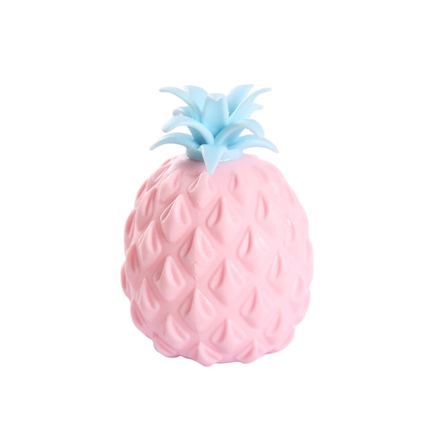 Juguete antiestrés de pelota antiestrés de piña para adultos y niños - Collares de gel para tirar y estirar para aliviar la ansiedad, controlar la ira y concentrarse