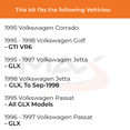 thumbnail image 2 of Max Advanced Brakes - Brake Kit for 1995 1996 1997 1998 VW Jetta GLX, Passat GLX, Golf GTI VR6, Corrado Rear Replacement Cross Drilled Disc Brake Rotors and Ceramic Brake Pads, 2 of 9