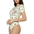 thumbnail image 3 of Picia Cute Cow Womens One Piece Swimsuits Modest Tummy Control Bathing Suits Lace Up Slimming Swim Suit-XX-Large, 3 of 9