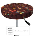 thumbnail image 4 of Gukieu Dancing African Women1 Print Round Chair Cover, Dust-proof and Non-slip Bar Chair Protective Cover, Suitable for Bars, Restaurants, Offices-12 inch, 4 of 7