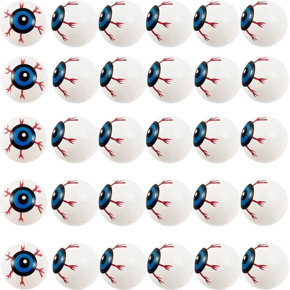 30Pcs Plastic Halloween Eyeballs, 1.5In Scary Ping Pong Eyes for Kids Toys, Party Favors & Props