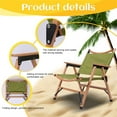 thumbnail image 2 of Green Outdoor Folding Chair Beech Wood Picnic Camping Portable kermit Chair, 2 of 8