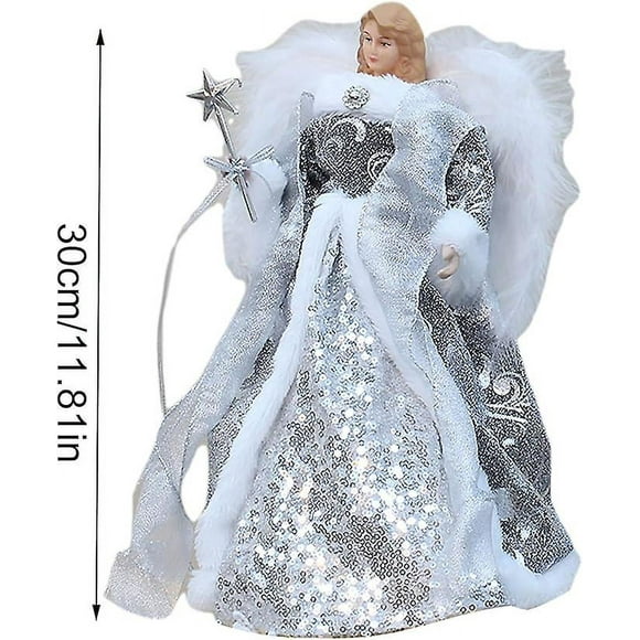 Christmas Tree Topper | Christmas Angel Tree Topper | Christmas Tree Top Angel Pendant | Christmas Decorations Angel Statue Tree Topper For Home Party