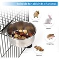thumbnail image 3 of WeiHuan Toys cuencos de acero inoxidable para pájaros con abrazadera, cuenco de agua duradero, vasos de alimentación, cuenco de comida para chinchillas, platos para pájaros para jaulas, comederos y be, 3 of 5