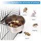 thumbnail image 3 of WeiHuan Toys cuencos de acero inoxidable para pájaros con abrazadera, cuenco de agua duradero, vasos de alimentación, cuenco de comida para chinchillas, platos para pájaros para jaulas, comederos y be, 3 of 5