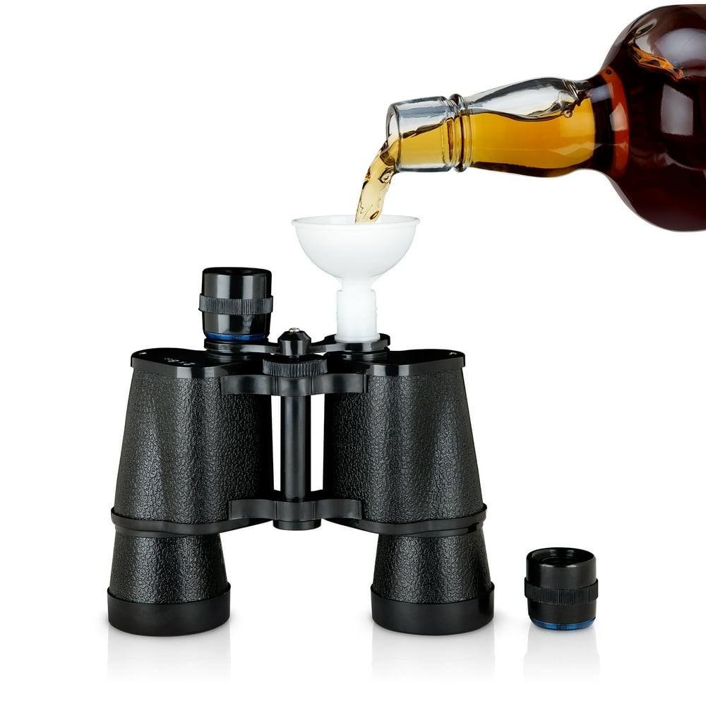 Collins Accessories Binocular Flask, Gameday Hidden Flask, Hidden Alcohol Barware Accessory
