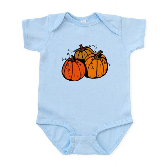 CafePress - Three Pumpkins Infant Bodysuit - Baby Light Bodysuit, Size Newborn - 24 Months