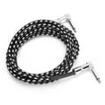 thumbnail image 3 of Cable de guitarra cable de amplificador de guitarra eléctrica de 635 mm de ángulo recto a ángulo recto de 1/4 " cable de instrumento para guitarra, 3 of 8