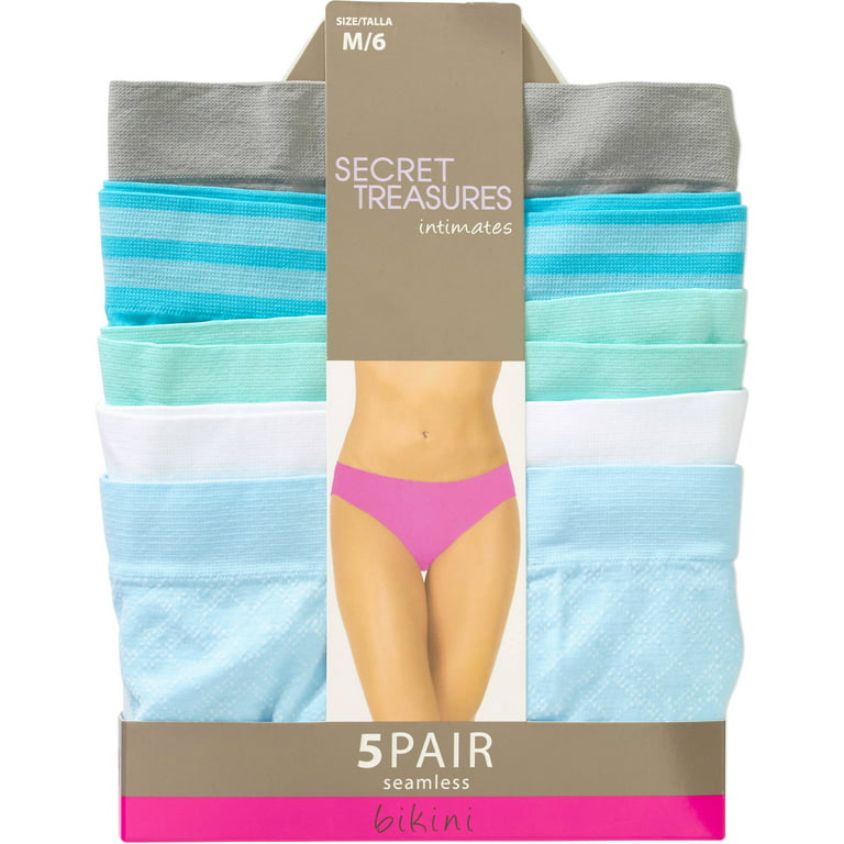 Secret treasures women's seamless bikini panties, 5-pack