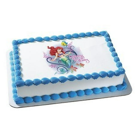 princess ariel edible icing waves mermaid sheet disney cake dialog displays option button additional opens zoom